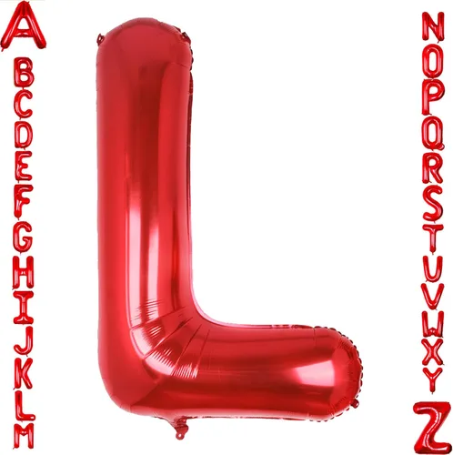 Miniatura 44 de AULE Globos de helio con letra roja S, de 40 pulgadas, grandes, gigantes, de lámina de mylar, rojos, para decoraciones de cumpleaños, aniversarios