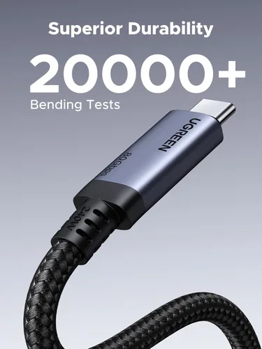 Miniatura 6 de UGREEN Cable USB C a USB C de 240W USB4 Gen4 80Gbps Premium 17K Dual 8K Triple 4K Display PD3.1 Tipo C Carga Rápida Compatible con Monitores USB C