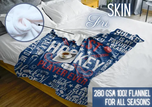 Miniatura 4 de InnoBeta Regalos de hockey para niños y hombres, mantas de franela de cama de 50 x 65 pulgadas para Navidad, regalos de hockey para niños de 8 a 12