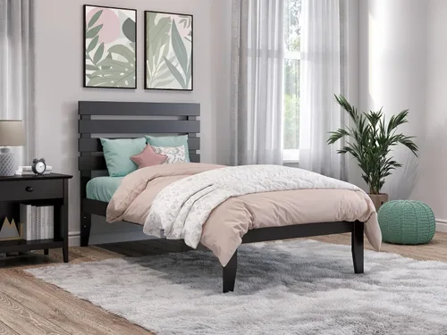 Miniatura 10 de AFI, Cama Oxford Queen con plataforma, color espresso