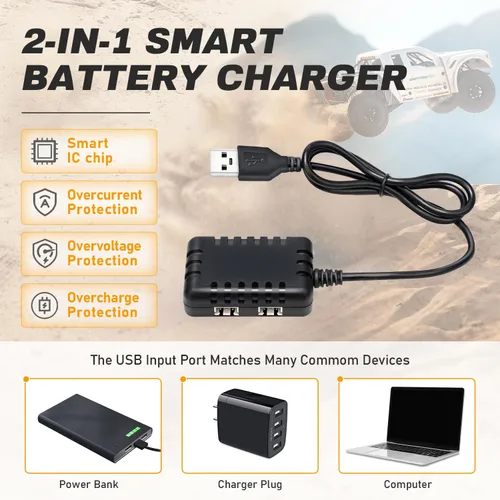 Miniatura 7 de Batería Lipo 2S 2500mAh 7.4V 80C Alta tasa de descarga Shorty Pack Baterías RC con enchufe XT60 Fit para RC Avión FPV Quadcopter Helicóptero Drone