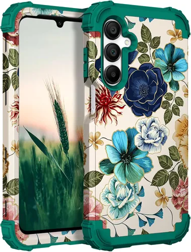 Miniatura 123 de Hocase Funda para Galaxy A37 5G, protección resistente a prueba de golpes, parachoques de goma de silicona suave+funda protectora híbrida