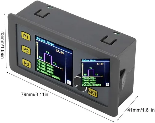 Miniatura 2 de Generador de pulsos PWM Módulo ajustable 4-20mA 2-10V Generador de señal con pantalla LCD para calibración de prueba de función