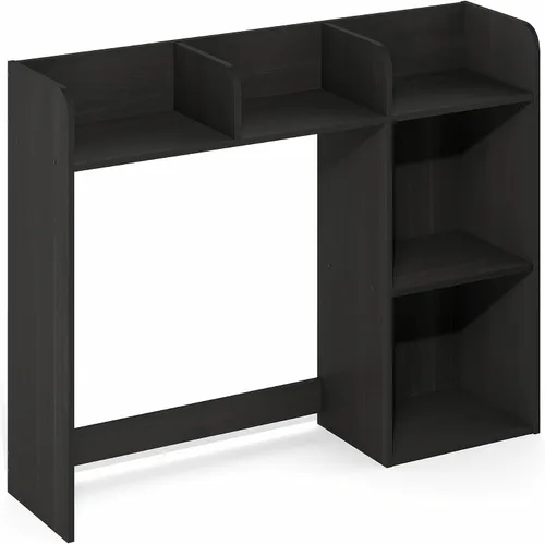 Miniatura 6 de Furinno Estante de escritorio clásico, gabinete de escritorio de 5 estantes, estante para libros, organizador de escritorio de 3 niveles