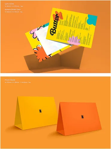Miniatura 5 de Álbum BTS - [Butter] (versión crema) CD-R + libro de fotos + tarjetas líricas + tarjeta de foto instantánea + soporte de fotos + tarjeta de mensaje