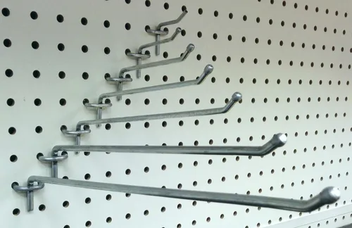Miniatura 2 de Ganchos de clavija de 1 pulgada, ganchos para panel de exhibición de tablero perforado, paquete de 40