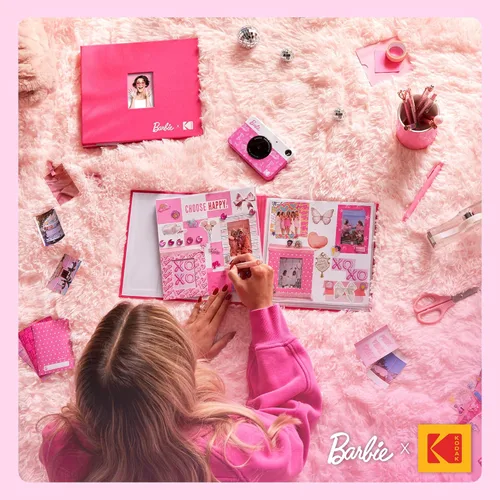Miniatura 7 de Barbie x Kodak Printomatic - Cámara digital de impresión instantánea a todo color, cámara Barbie portátil de 5 MP imprime fotos coloridas adhesivas
