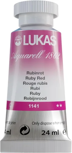 Miniatura 11 de Lukas 1862 Aquarell Artists' - Tubos de acuarela para artistas, color cian (primario), 0.8 fl oz, pintura de acuarela vibrante de grado profesional