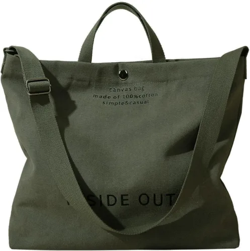 Miniatura 10 de Bolso de mano de lona grande para mujer, bolso de trabajo casual para hombro, bolso cruzado con asa superior, bolsos cruzados