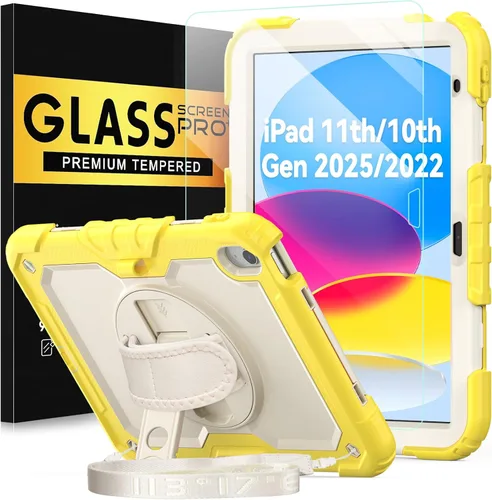 Miniatura 16 de BLOSOMEET Bonita funda para iPad de 9ª generación 2021 de 10.2 pulgadas con protector de pantalla de vidrio templado y soporte para bolígrafo, funda