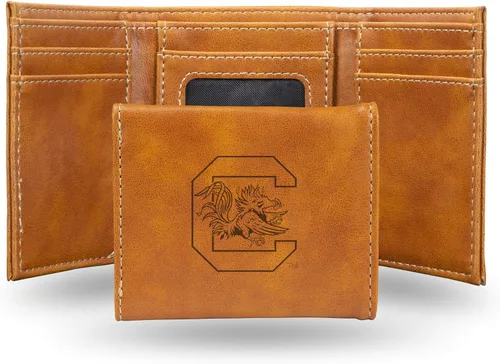 Miniatura 36 de NCAA Rico Industries - Billetera triple grabada con láser, con grabado láser, accesorio para hombre
