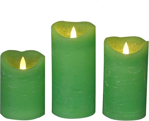 Miniatura 6 de CANDLE CHOICE Velas sin llama a pilas con temporizador, cera real, pilares LED eléctricos parpadeantes realistas, ciclo diario integrado automático