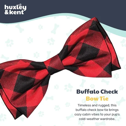 Miniatura 2 de Huxley & Kent Pajarita para mascotas para perros y gatos – Accesorio ajustable para collar de gancho y bucle para vacaciones de otoño – Lindo