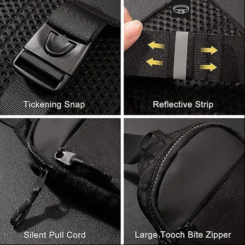 Miniatura 6 de Mini bolso bandolera para hombres y mujeres, bolso cruzado pequeño, riñoneras, bolso casual para teléfono en el pecho