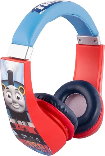 Sakar Auriculares seguros sobre la oreja para niños, limitador de volumen para desarrollar oídos, conector estéreo de 0.138 in, recomendado para