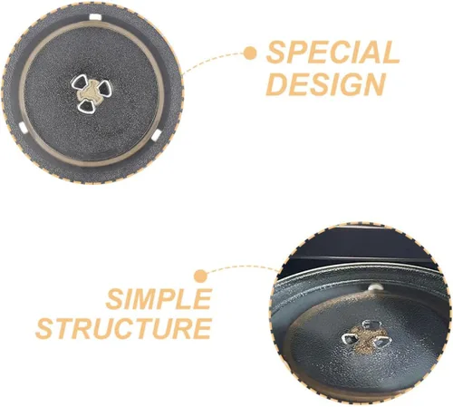 Miniatura 9 de Anillo giratorio de vidrio para microondas, compatible con la mayoría de microondas, rodillo de soporte resistente para uso en cocina, diámetro