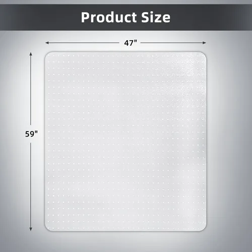 Miniatura 7 de Tapete para silla de oficina para suelo de alfombra, tapete resistente para silla de escritorio para suelos alfombrados de pelo bajo/sin pelo