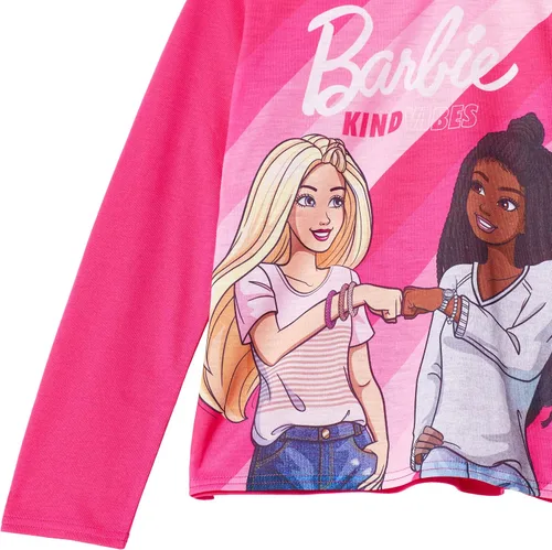 Miniatura 4 de Barbie Conjunto de ropa de dormir para niñas y pantalones de pijama para niñas de 4 piezas
