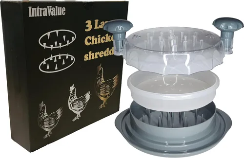Miniatura 9 de Herramienta de trituración de pechuga de pollo, trituradora manual de carne para cerdo, ternera e incluso ensaladas, mangos ergonómicos y solución