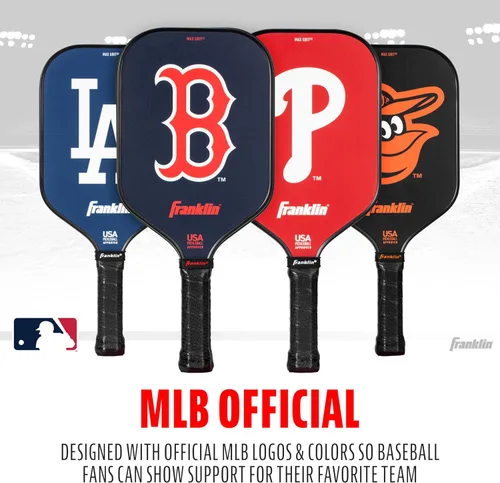 Miniatura 7 de Franklin Sports Palas de Pickleball del Equipo MLB - Palas de Pickleball con Logo y Colores Oficiales del Equipo de Béisbol MLB + Serie de Firma