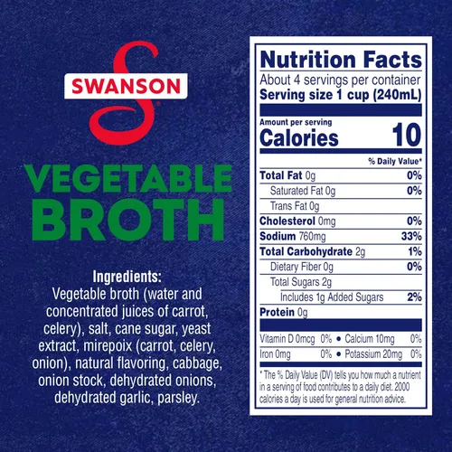 Miniatura 2 de Swanson Caldo de verduras 100% natural, caja de 32 onzas (paquete de 3)