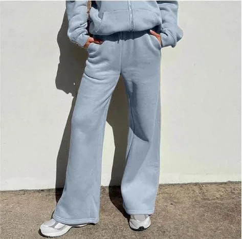 Miniatura 2 de Conjunto de 2 piezas de sudadera con capucha y pantalones con cremallera para mujer, sudadera con capucha Y2K, ropa de preparación Y2K, ropa estética