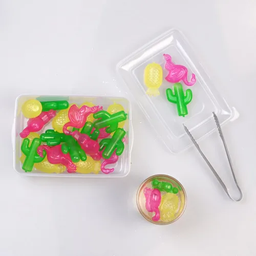 Miniatura 5 de BYTTME Cubos de hielo reutilizables con tapa y contenedor, hielo de plástico para bebidas sin BPA, cubos recongelables coloridos para hieleras