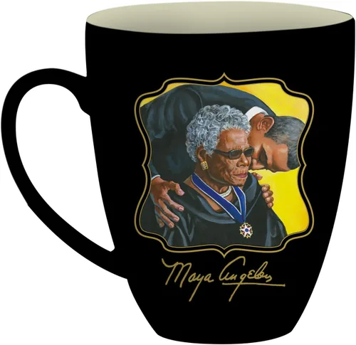 Miniatura 2 de African American Expressions - Taza Maya Angelou Barack Obama Legends Unite (15 oz.) CHMUG47, color negro