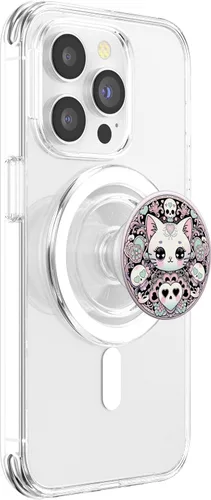 Miniatura 3 de PopSockets MagSafe PopGrip de gato gótico gótico pastel para iPhone