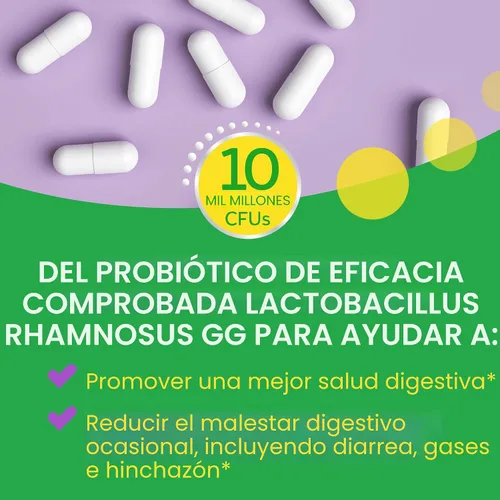 Miniatura 3 de Culturelle Cápsulas probióticas diarias para hombres y mujeres, cepa probiótica más estudiada clínicamente, salud digestiva e intestinal, apoya