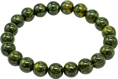 Miniatura 837 de Amazing Gemstone Pulsera de cristal para mujeres y hombres, pulsera de cristal curativo de protección, pulsera elástica con cuentas de piedras