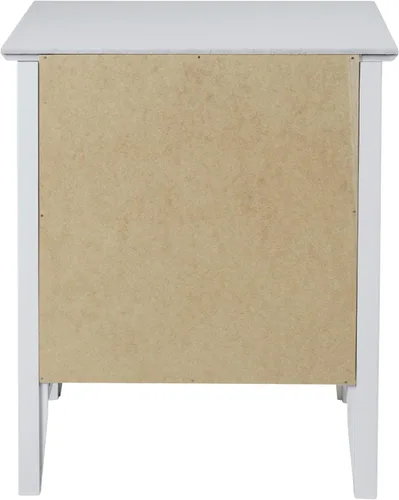 Miniatura 9 de Alaterre Furniture Simplicity - Mesita de noche pequeña con cajón y estante abierto grande, mesa auxiliar de madera maciza de 23.5 pulgadas o mesita