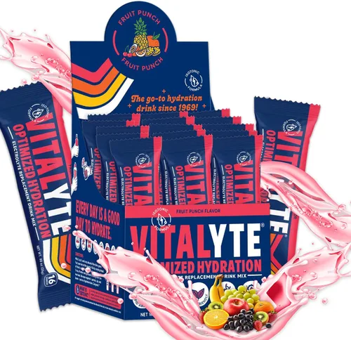 Miniatura 11 de Vitalyte Mezcla de bebida en polvo de electrolitos, mezcla de hidratación de electrolitos isotónicos, paquete de caja a granel