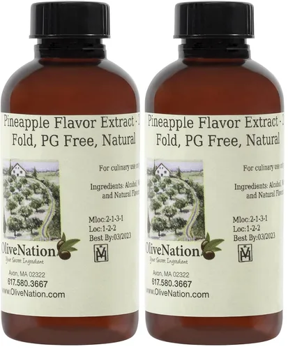 Miniatura 4 de OliveNation Extracto de piña prémium de sabores naturales para hornear, glaseado, bebidas, helado, sin OMG, sin gluten, kosher, vegano, 8 onzas