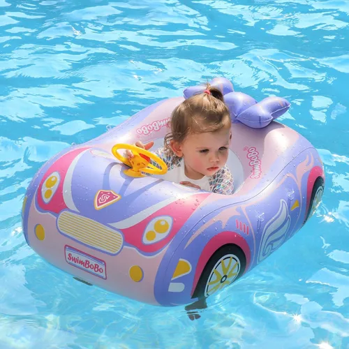 Miniatura 8 de Swimbobo Toddler Pool Float with Seat Boat Inflatable Ride-on Car for Kids Outdoor Toys