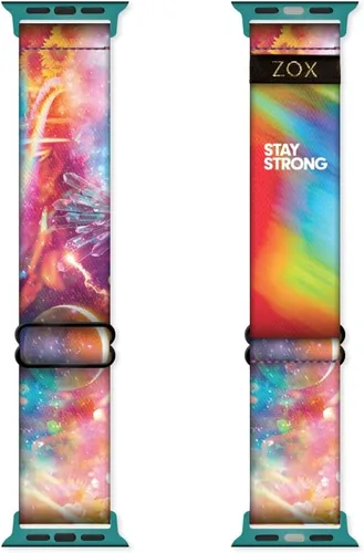 Miniatura 21 de ZOX Correa para Apple Watch, banda elástica con afirmaciones motivacionales y hermosas obras de arte, regalos para hombres, mujeres y niños
