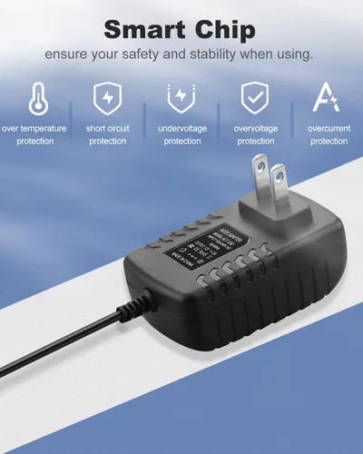 Miniatura 6 de Fuente de alimentación de 12 V CC 2A, adaptador de CA 100-240 V 50-60 Hz a 12 voltios 2000 mA, reemplazo del cable adaptador de corriente - 10
