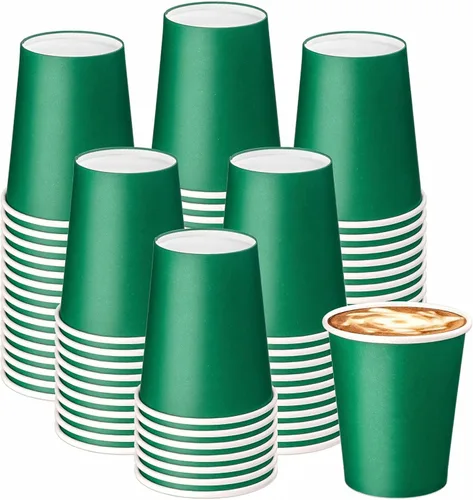 Miniatura 18 de Paquete de 75 unidades de tazas de papel desechables de 8 onzas, taza de café caliente, taza de café de papel para uso en oficina y cocina, tazas
