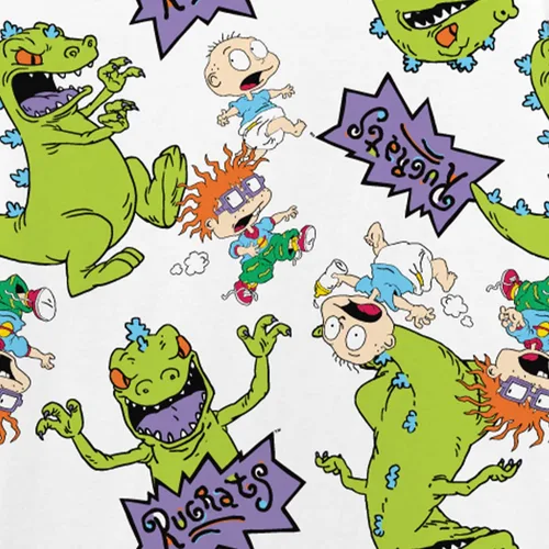 Miniatura 2 de Nickelodeon Camisa clásica Rewind para hombre - Rugrats, Ren & Stimpy y Hey Arnold Tie Dye