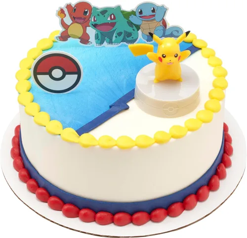 Miniatura 8 de DecoSet® Pokémon Decoración de Pastel de Pikachu con Luz, Juego de Decoración de 3 Piezas, Decoraciones de Cumpleaños Para Pasteles de Todos