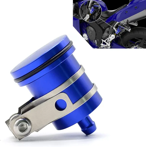 Miniatura 8 de Universal motocicleta aceite taza depósito líquido freno trasero para Z400 Z650 Z900 Z900RS Ninja 400 Ninja 650 negro