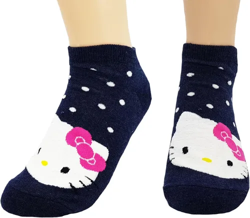 Miniatura 4 de Lote de calcetines de Hello Kitty JJMax, mezcla de algodón, tobilleros, talla única