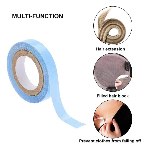 Miniatura 5 de Semme Cinta adhesiva para extensiones de cabello, cinta adhesiva de doble cara, herramienta de belleza para extensiones, tupés, barbas y pelucas