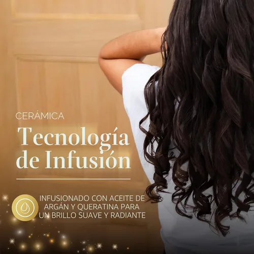 Miniatura 4 de Remington Shine Therapy - Varita rizadora cónica con infusión de aceite de argán y queratina de ½ a 1 pulgada para rizos naturales, incluye guante