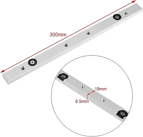 Miniatura 3 de EVGATSAUTO Trineo de corte transversal para sierra de mesa - Kit deslizante de barra de inglete de aleación de aluminio con guía de corte
