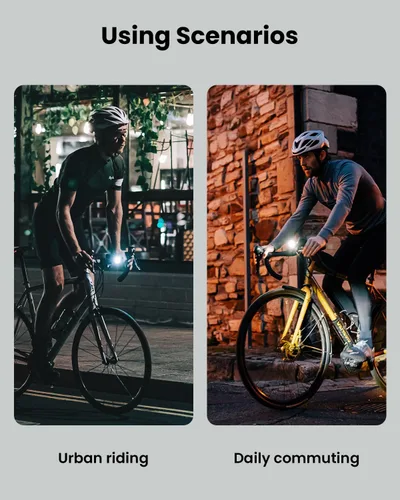 Miniatura 7 de Magicshine RN600/900 V2.0 Bike Light, USB-C Rechargeable Anti-Glare Front Bike Headlight, IPX7 Waterproof Aluminum Bicycle Light for Night Riding