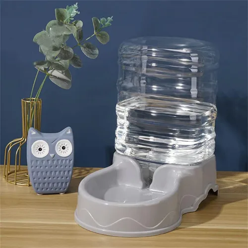 Miniatura 5 de Tazón de alimentación para mascotas y dispensador de agua con contenedor de almacenamiento recargable, autodispensable, comedero para gatos de gran