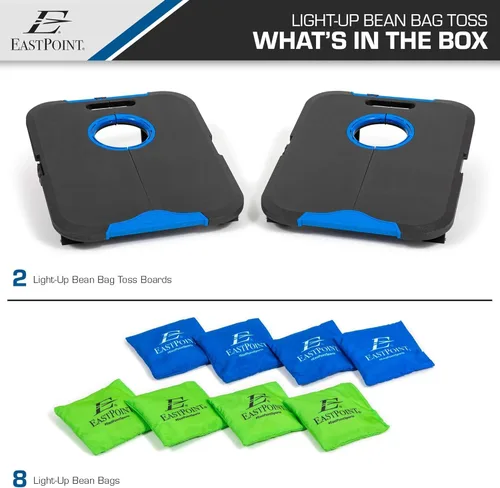 Miniatura 2 de EastPoint Sports Go! Gater Cornhole – Light-Up and Travel Versions – Easy Storage & Light-Weight – Perfect for Outdoor and Indoor Play