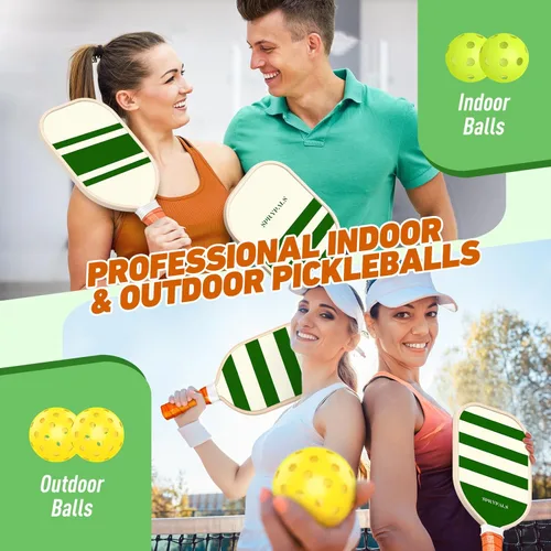Miniatura 4 de Pickleball Paddles,USAPA Approved Pickleball Paddles Set Premium Pickleball Paddle, 4 Pickleball Balls & 1 Carry Bag Gifts for Women Men Beginners &