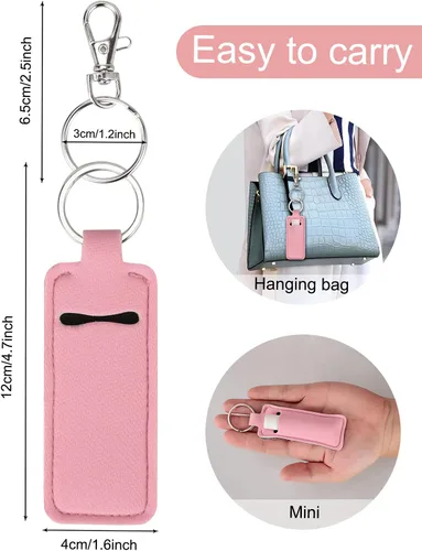 Miniatura 3 de Meiiy Chapstick - Llavero para bálsamo labial, funda para lápiz labial, soporte para brillo de labios, relleno de calcetines, regalo para mujeres